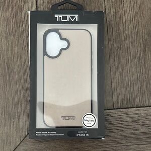 TUMI Tan iPhone 16 Case
